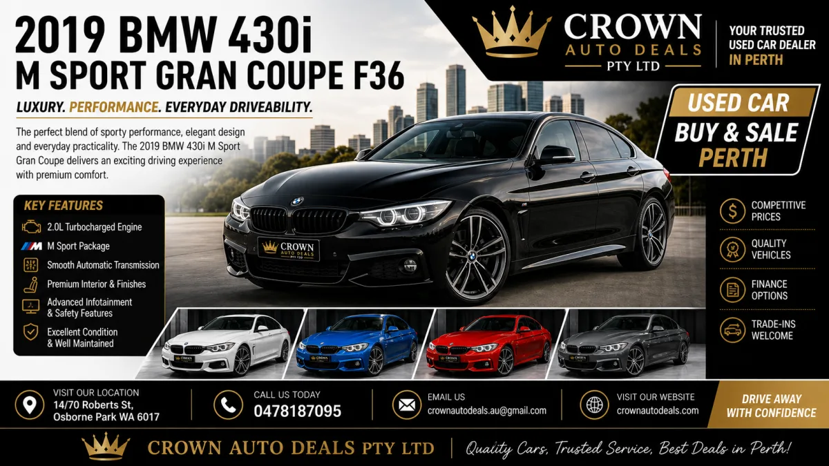 Best Used Cars in Perth – 2019 BMW 430i M Sport Gran Coupe F36