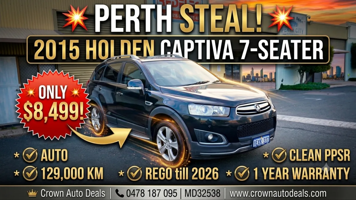 2015 Holden Captiva 7 Ltz Awd Wagon V6 | Perth | Crown Auto Deals